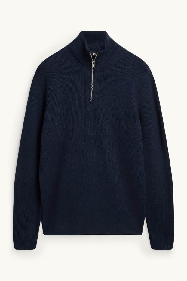 Herren - Pullover - dunkelblau