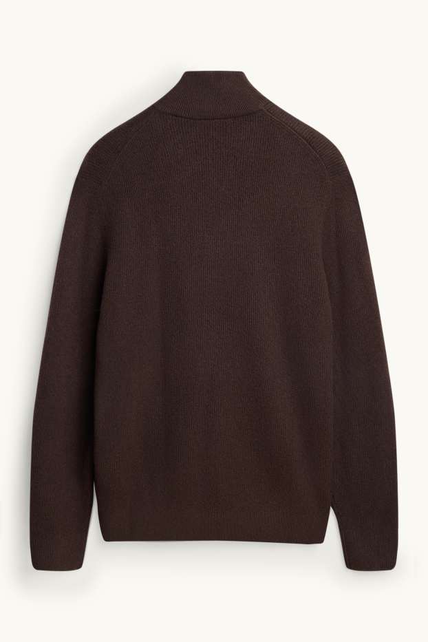 Hommes - Pull - marron foncé