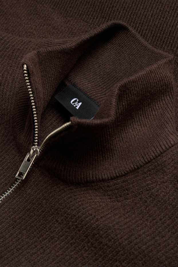 Hommes - Pull - marron foncé