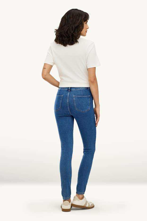 Donna - Skinny jeans - vita alta - jeans blu