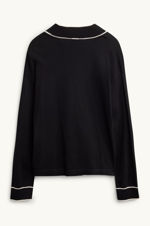 Damen - Strickjacke - schwarz