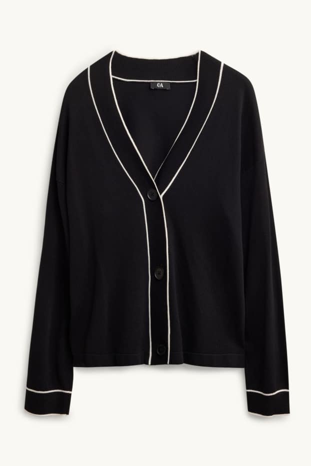Damen - Strickjacke - schwarz