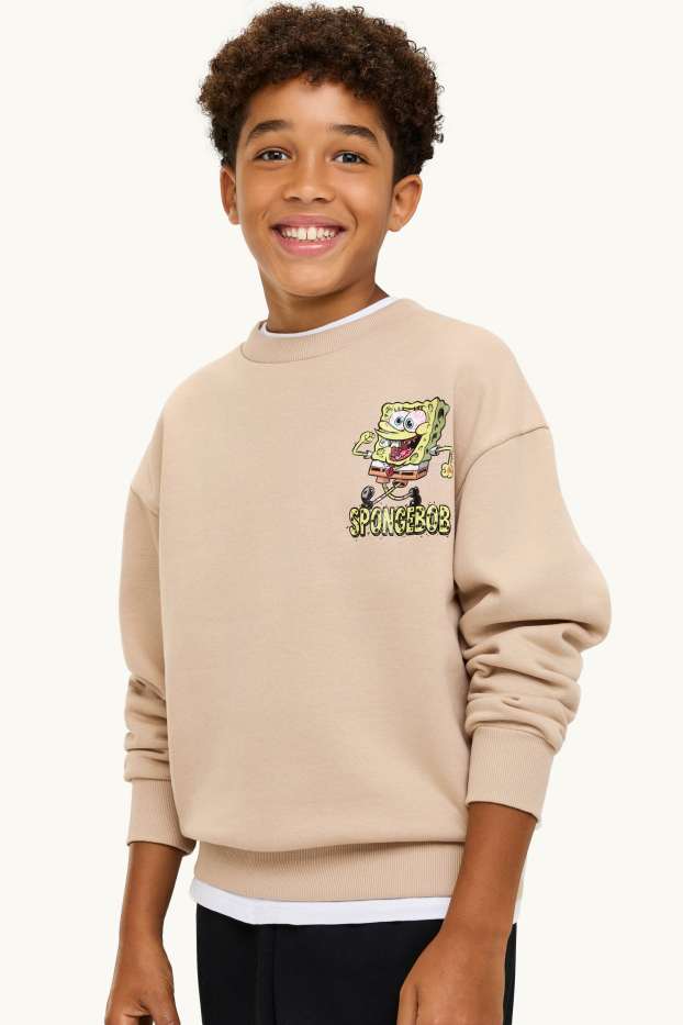 Nen - Bob Esponja - dessuadora - beix