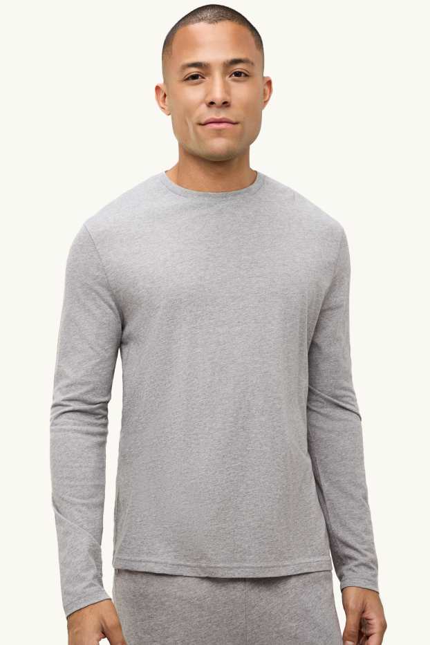 Uomo - Pigiama - grigio chiaro melange