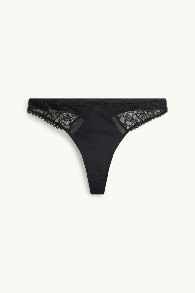 Femmes - String - noir