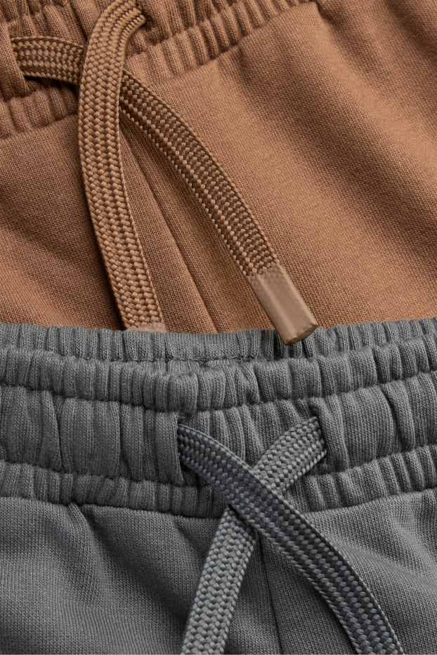 Copii - Băieți - Multipack 2 perechi - pantaloni de trening - gri / maro