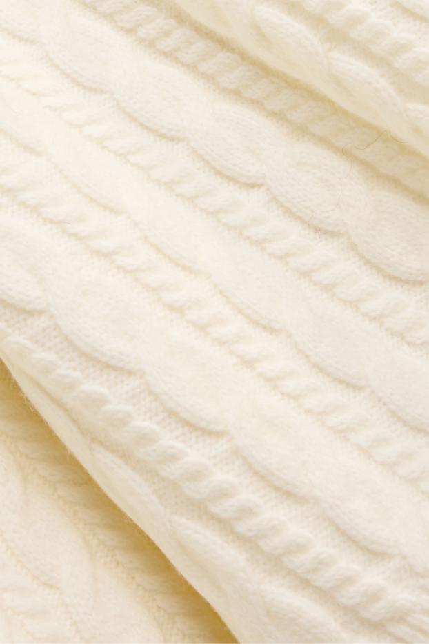 Women - Jumper - cable knit pattern - creme