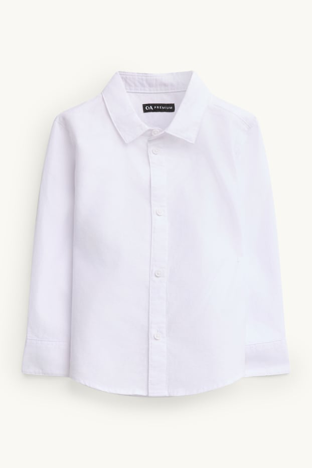 Nen - Conjunt - camisa, armilla i corbata de llacet - 3 peces - festiu - blanc/negre