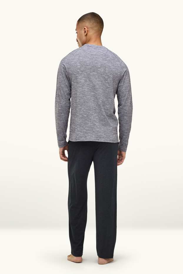 Hommes - Pyjama - gris chiné