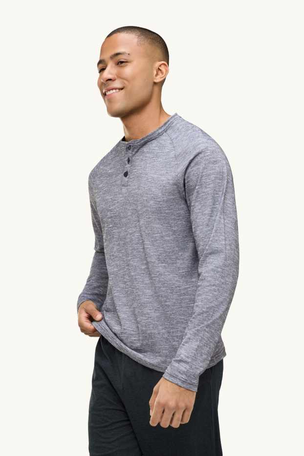 Hommes - Pyjama - gris chiné