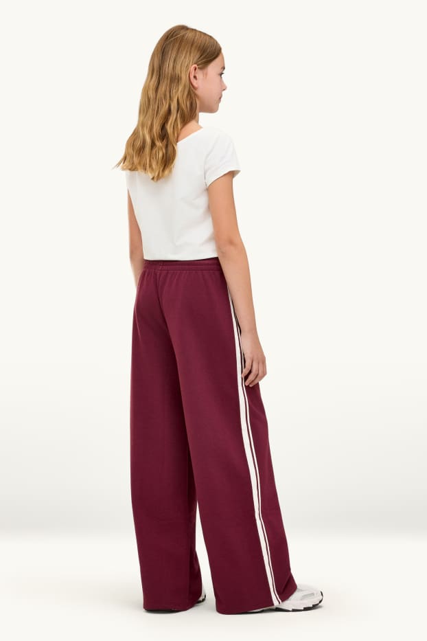 Kinderen: meisjes - Joggingbroek - bordeaux