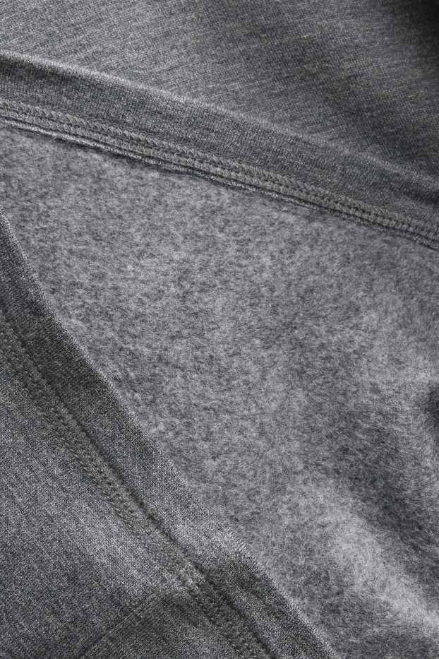 Damen - Langarmshirt - Regular Fit - grau-melange
