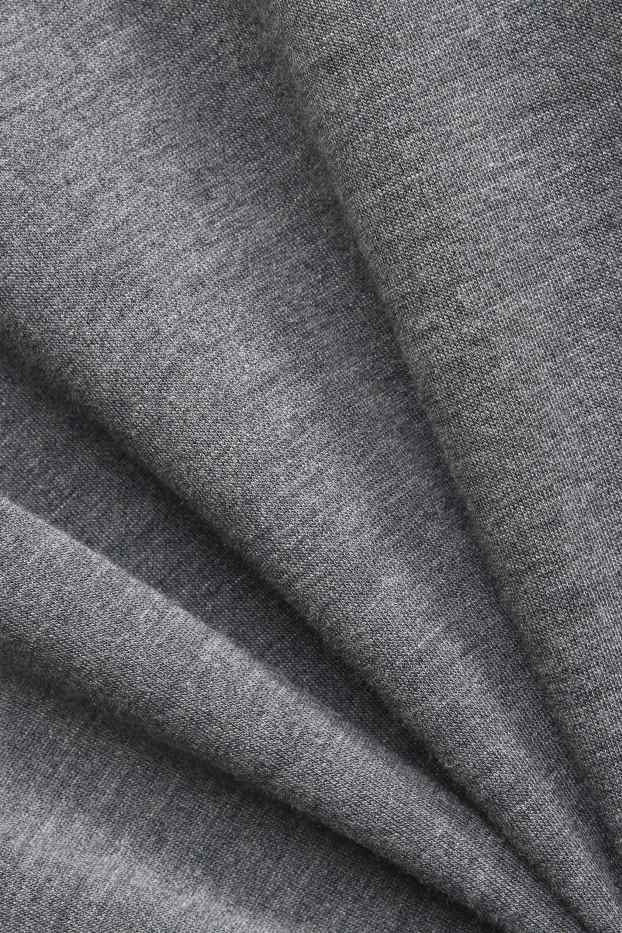Damen - Langarmshirt - Regular Fit - grau-melange