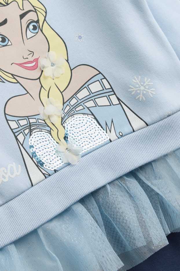 Kinder Mädchen - Die Eiskönigin - Set - Sweatshirt und Leggings - 2 teilig - hellblau