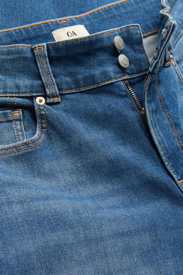 Women - Flared jeans - mid-rise waist - LYCRA ® - blue denim