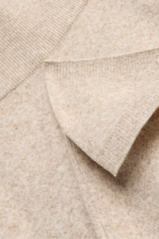 Donna - Pantaloni sportivi in maglia - beige melange