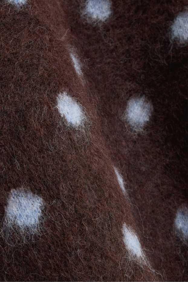 Femmes - Pull - à pois - marron / bleu