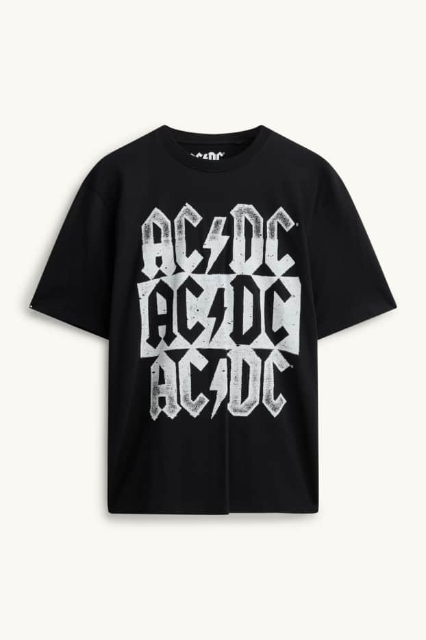 Herren - T-Shirt - Oversized - AC/DC - schwarz