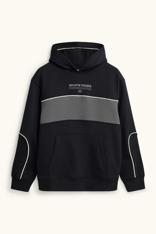 Children Boys - Skater - hoodie - black / gray