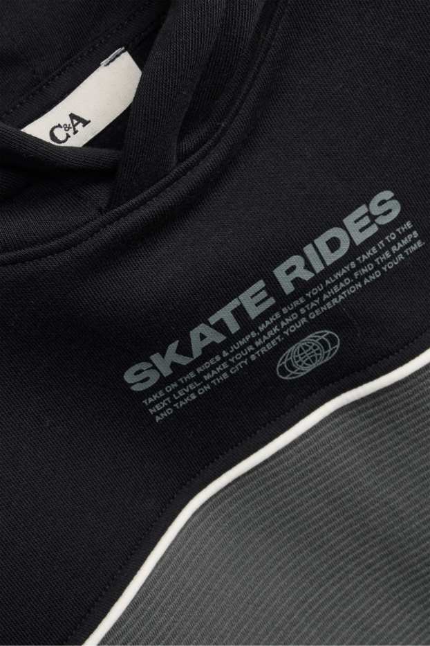 Children Boys - Skater - hoodie - black / gray