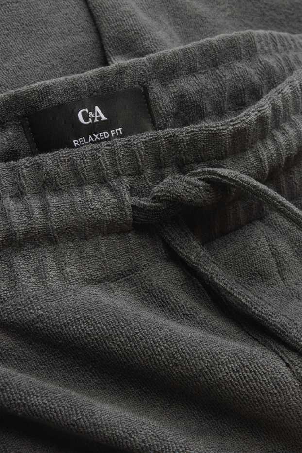 Uomo - Shorts in spugna - grigio scuro