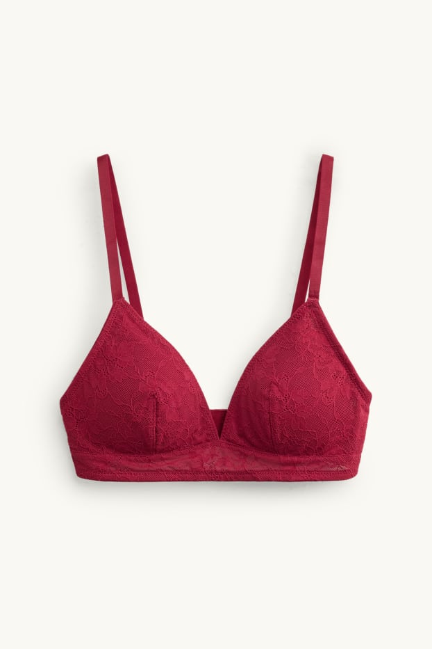 Femmes - Bralette - ampliforme - bordeaux