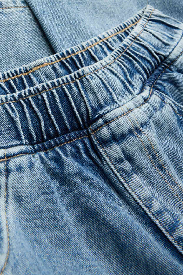 Children Boys - Cargo jeans - thermal jeans - denim-light blue