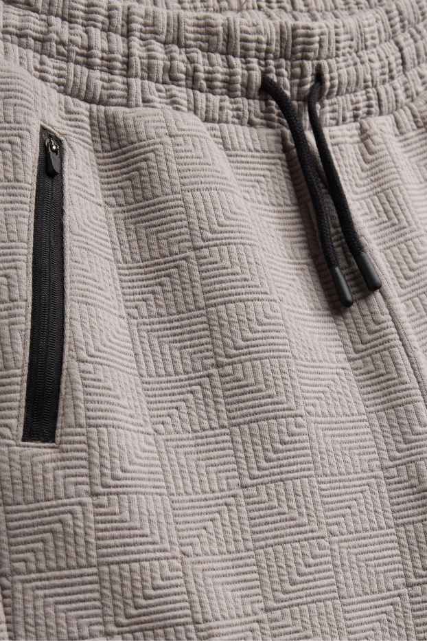 Enfants garçons - Pantalon de jogging cargo pour bébé - finition texturée - gris clair