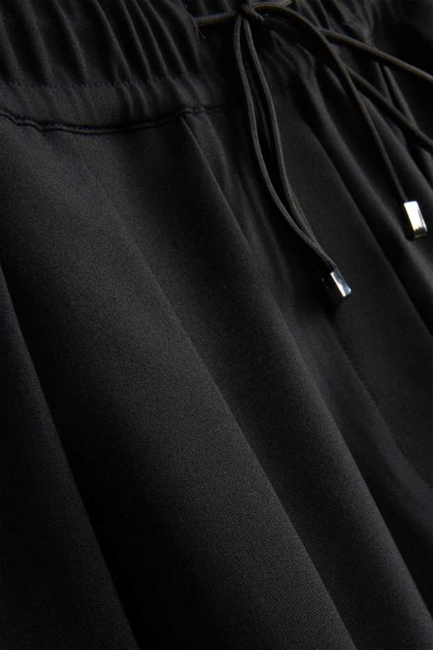 Dames - Pantalon - high waist - wide leg - zwart