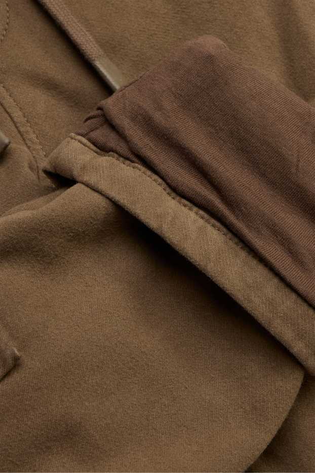 Děti - chlapci - Termo cargo kalhoty - khaki