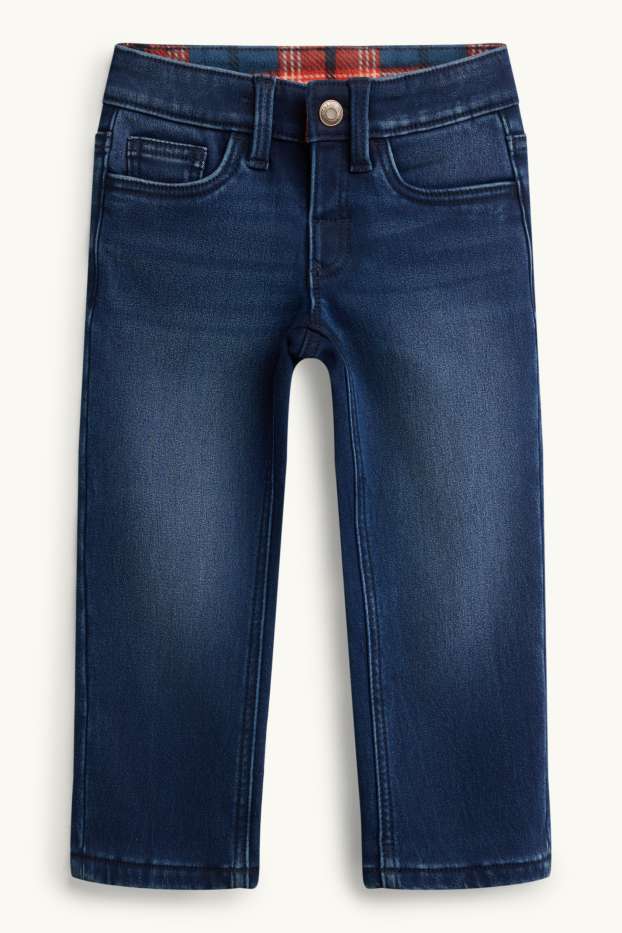 Children Boys - Straight jeans - thermal jeans - denim-dark blue