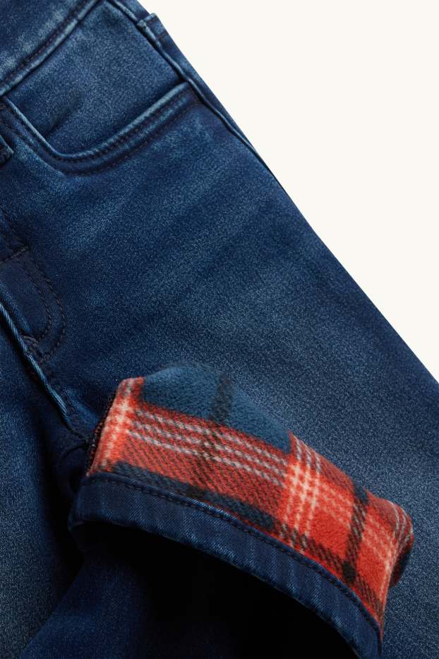 Children Boys - Straight jeans - thermal jeans - denim-dark blue
