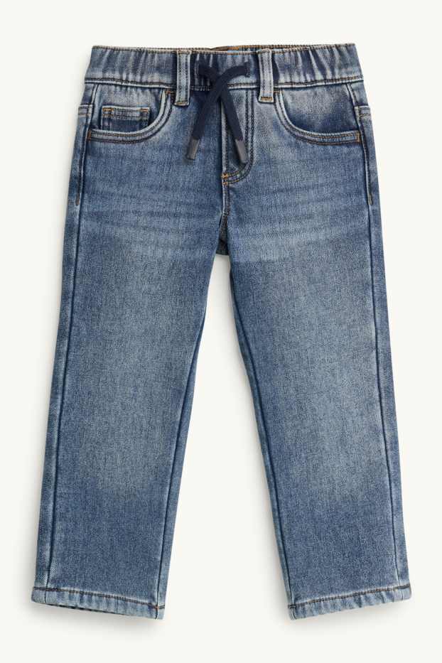 Kinderen: jongens - Straight jeans - thermojeans - jeansblauw