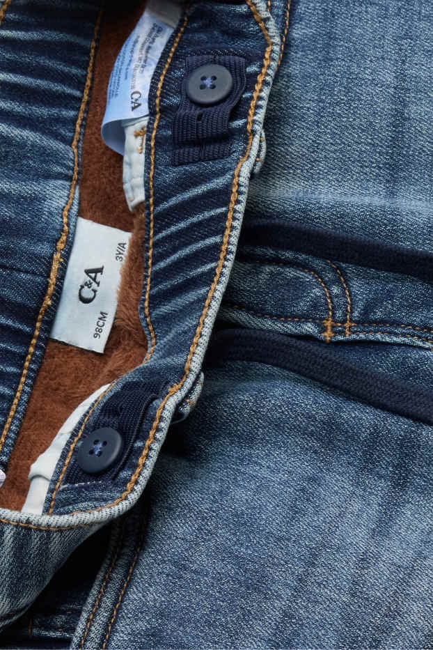 Kinderen: jongens - Straight jeans - thermojeans - jeansblauw