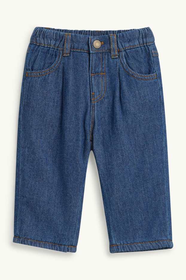 Bebeluși - băieți - Jeans bebeluși - jeans termoizolanți - denim-albastru