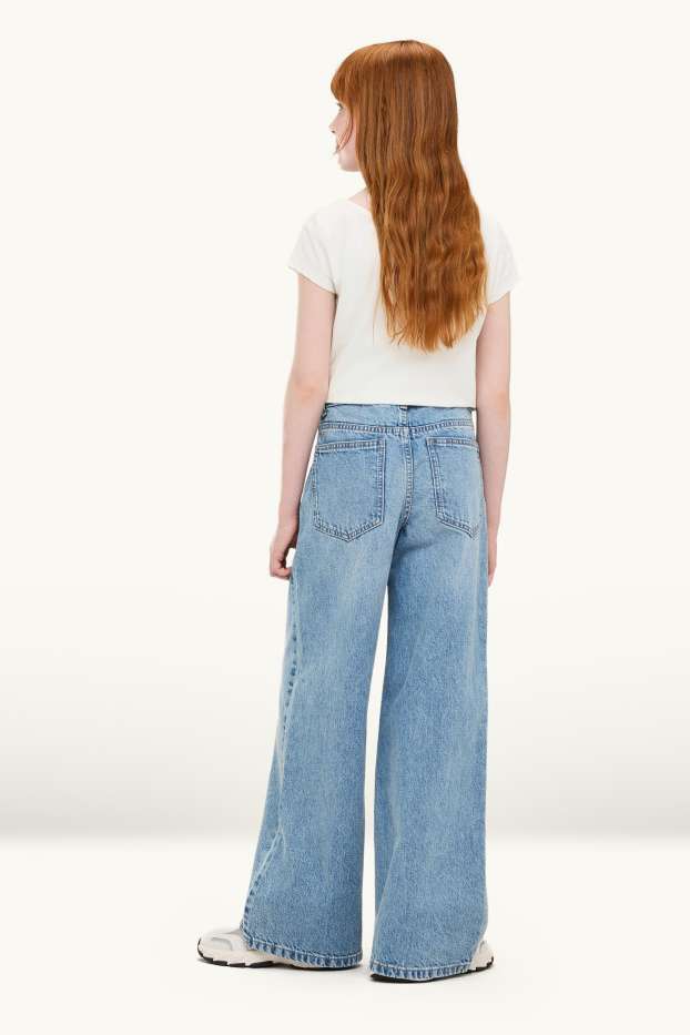 Enfants filles - Jean baggy - jean bleu