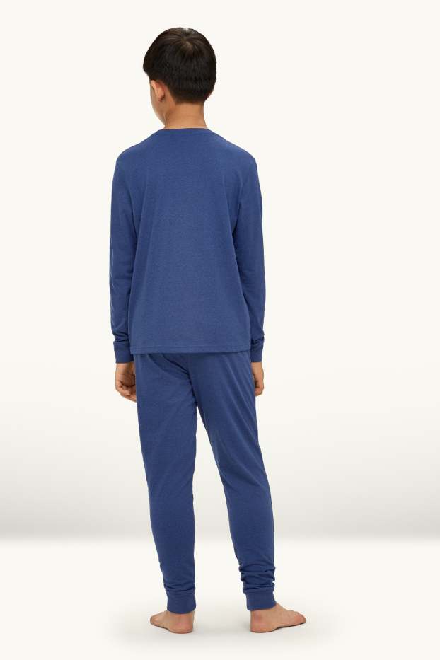 Copii - Băieți - Brooklyn - pijama - 2 piese - albastru