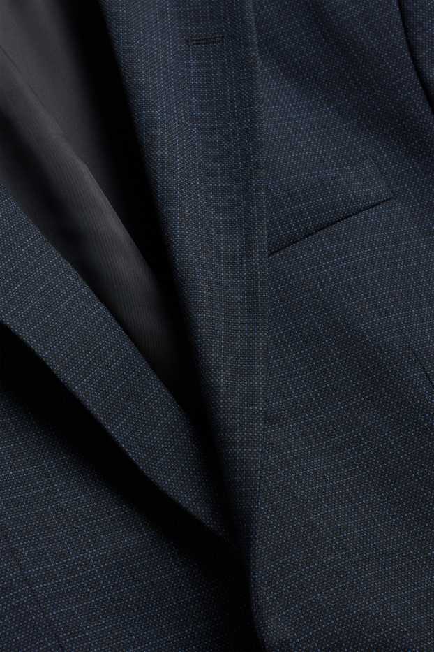 Hommes - Veste de costume - regular fit - extensible - bleu foncé