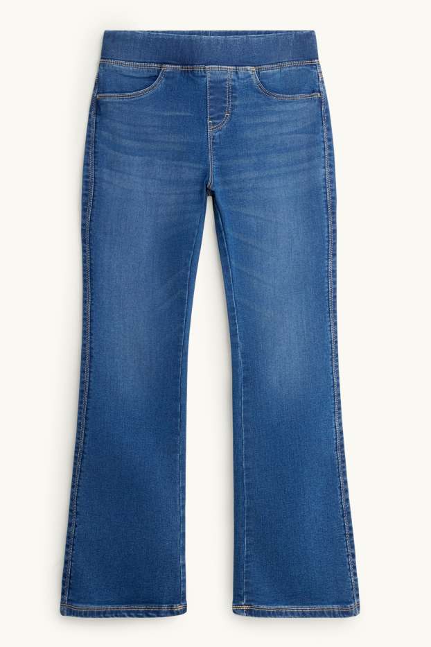 Kinder Mädchen - Flared Jeggings - jeansblau