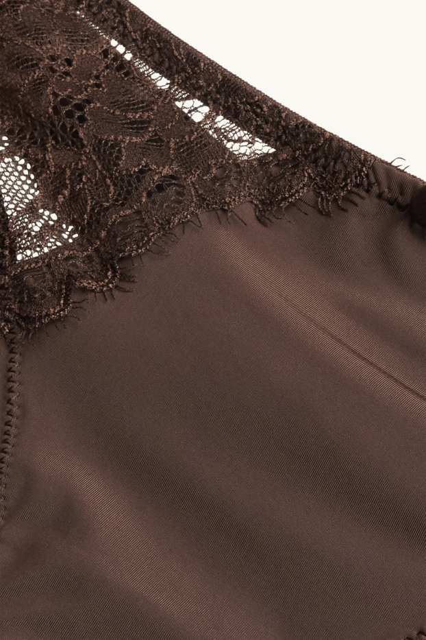 Dames - String - donkerbruin