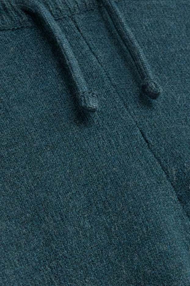 Neonati - Leggings in maglia per neonati - blu scuro-melange
