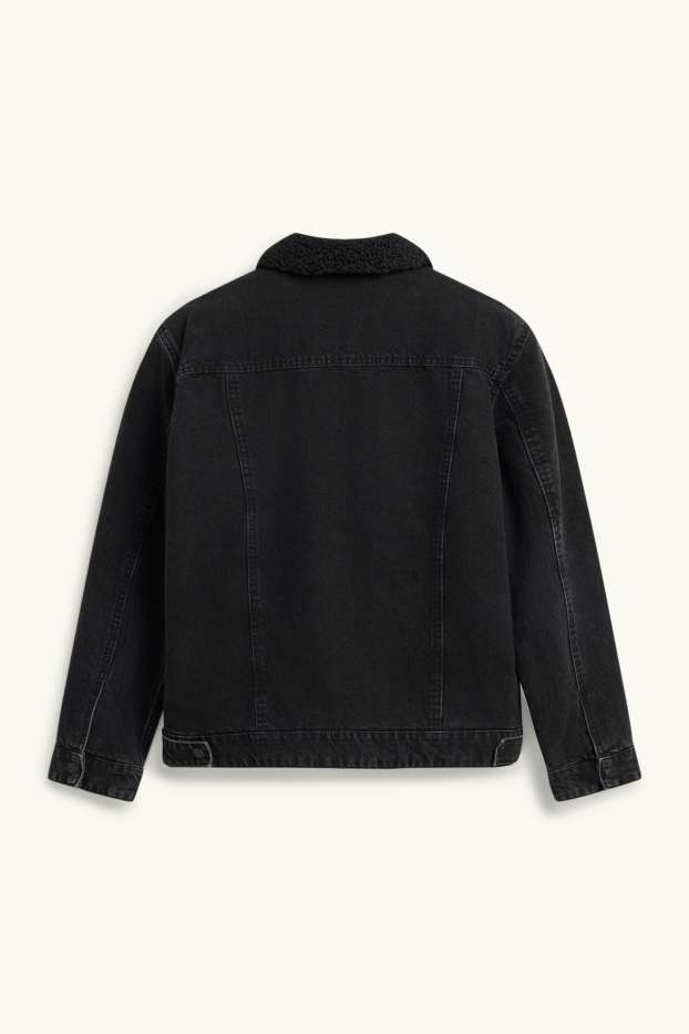 Bărbați - Jachetă din denim - negru