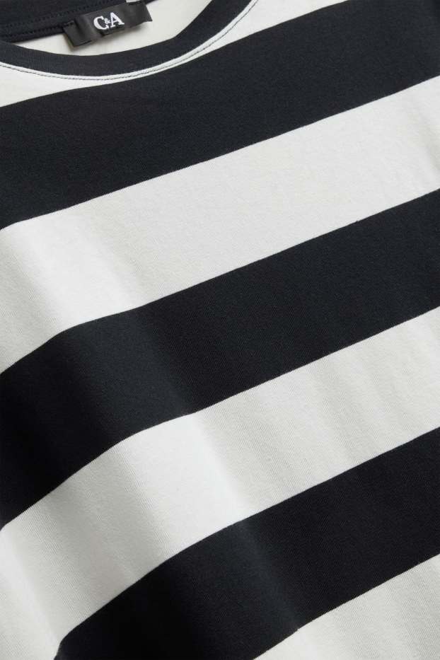 Dames - T-shirt - wit / zwart