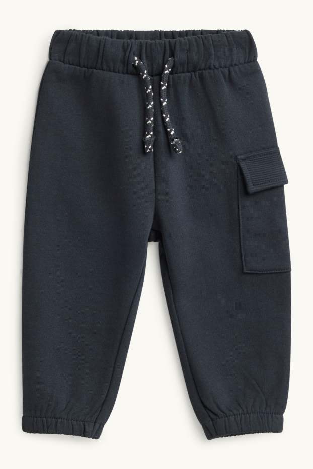 Miminka - chlapci - Lední medvěd a tučňák - outfit pro miminka - 2dílný - modrá / světle modrá