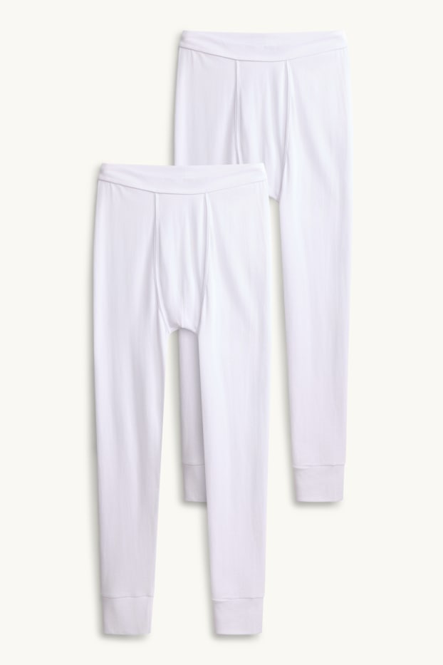 Men - Multipack of 2 - long johns - white