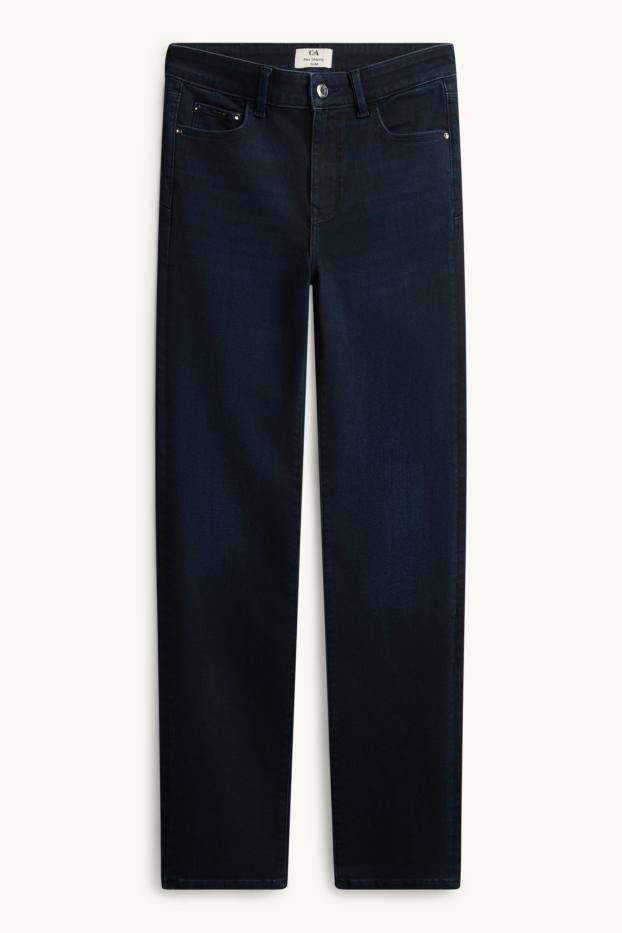 Dona - Slim Jeans - mid waist - texans modeladors - LYCRA® - texà blau fosc