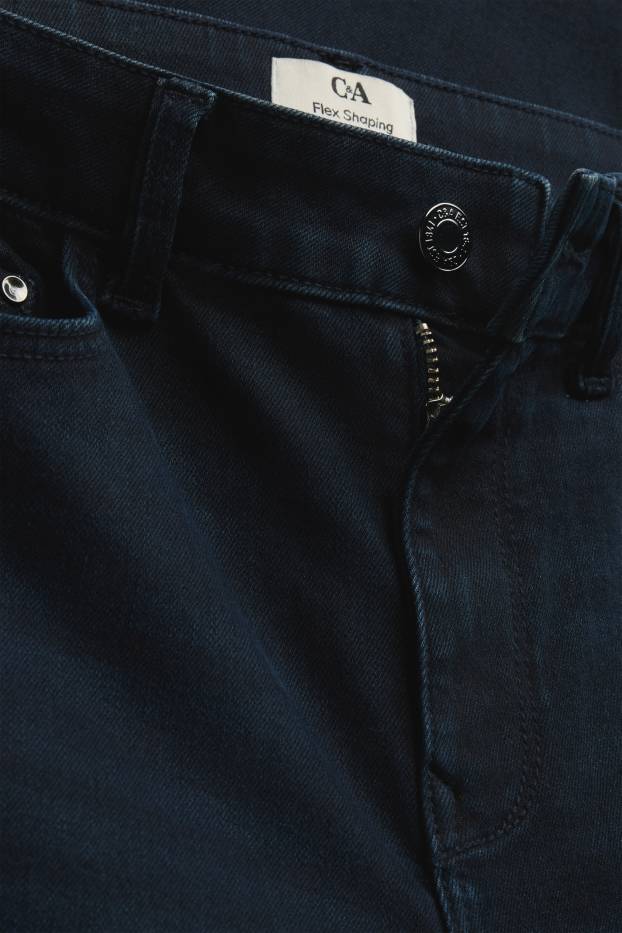 Dona - Slim Jeans - mid waist - texans modeladors - LYCRA® - texà blau fosc