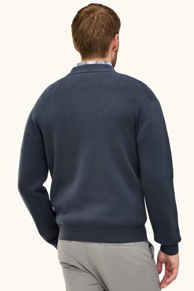 Heren - Trui - donkerblauw
