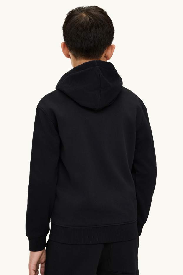 Enfants garçons - Sweat zippé à capuche - noir