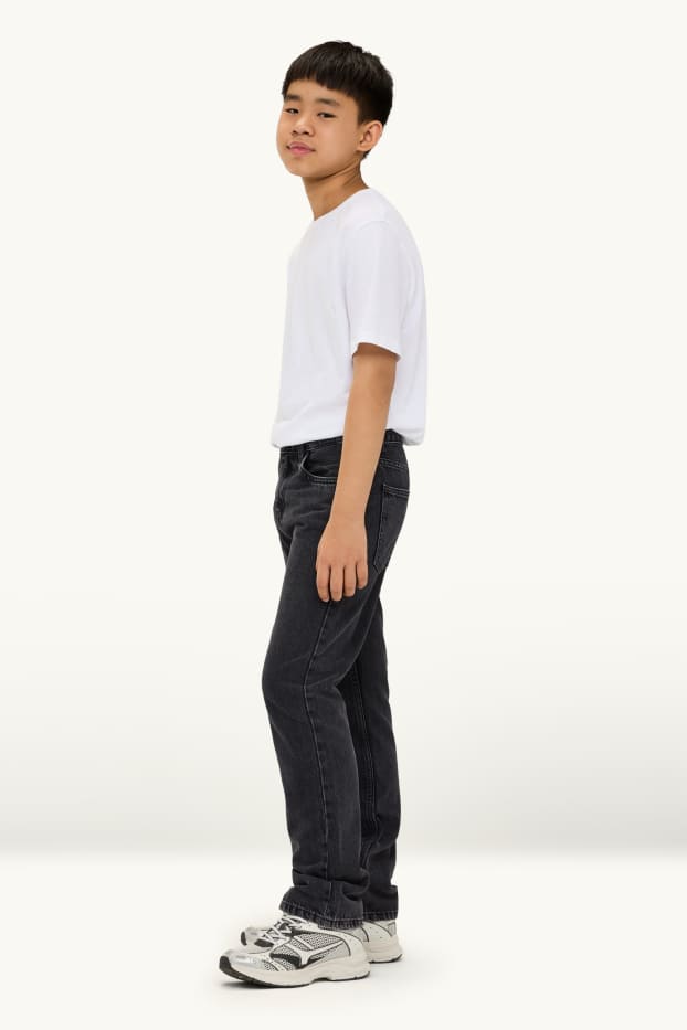 Kinderen: jongens - Straight jeans - zwart